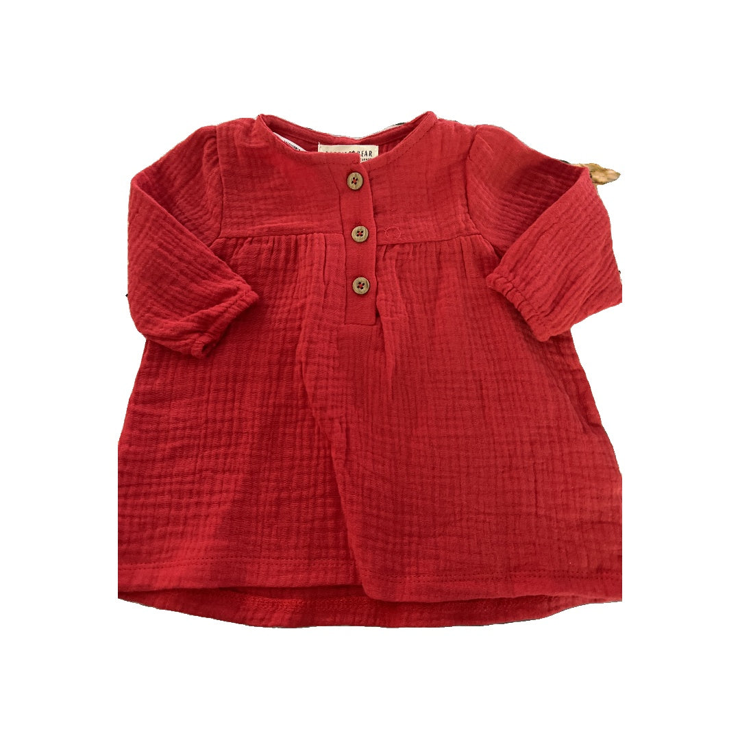 Rabbit Bear Girls Red Dress Size: 3-6 months Red