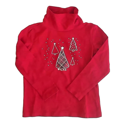 OVS Girls Red Turtleneck Size: 5T Red