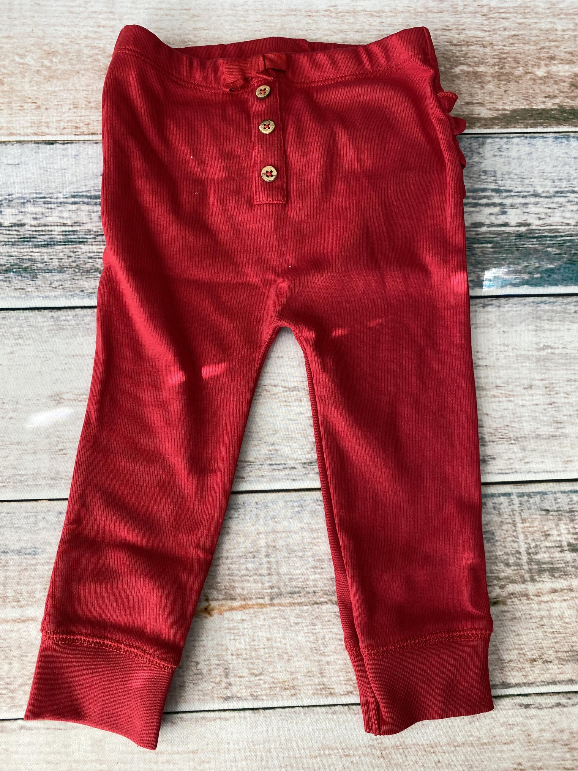 Oliver & Rain Girls Red Pants Size: 18 months Red