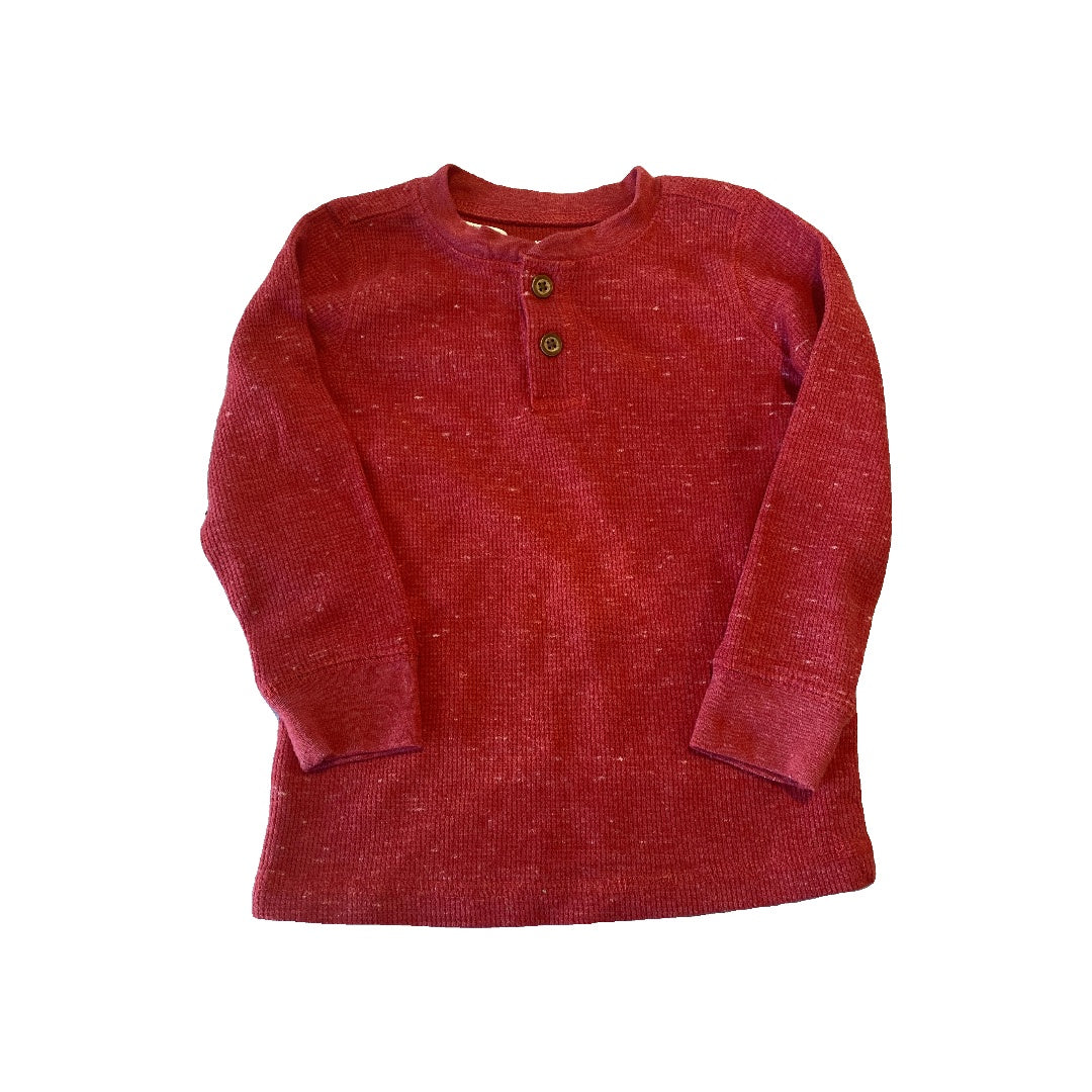Jumping Beans Boys Red Long Sleeve Shirt Size: 24 months Red