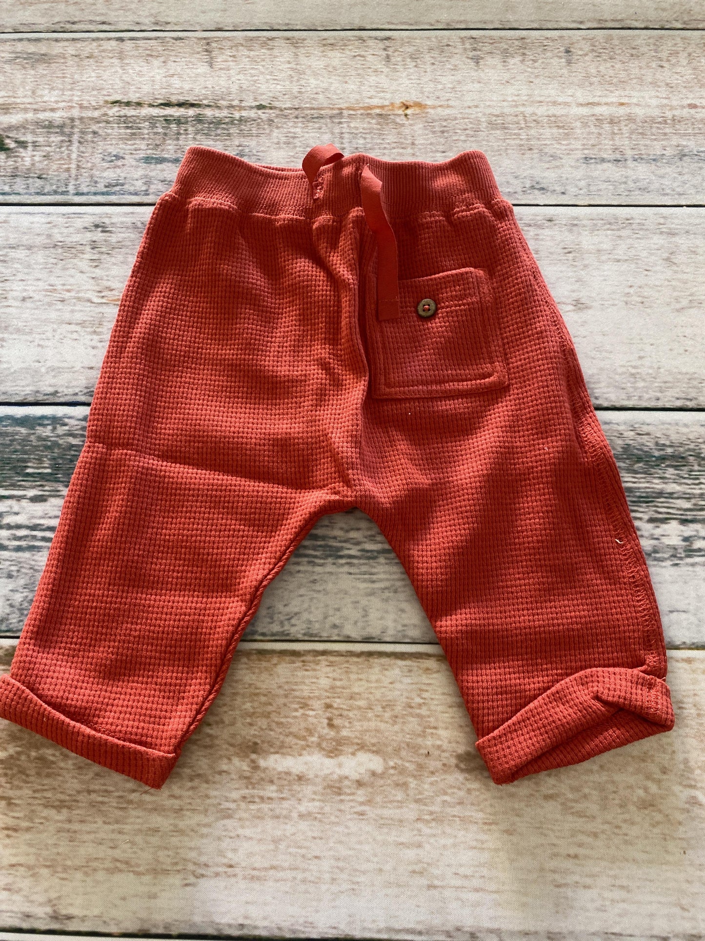 Oliver & Rain Unisex Red Pants Size: 3 months Red