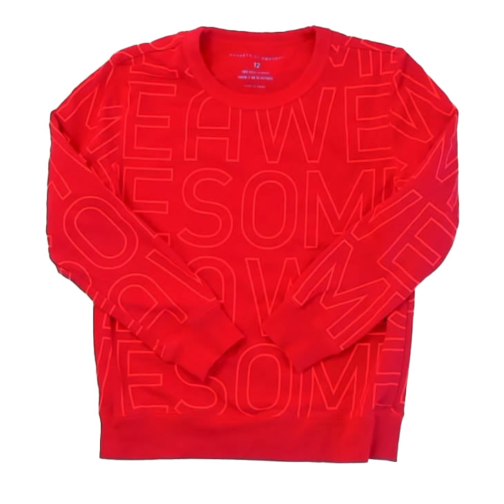 Rockets Of Awesome Boys Red Sweatshirt Size: 12 Years Red