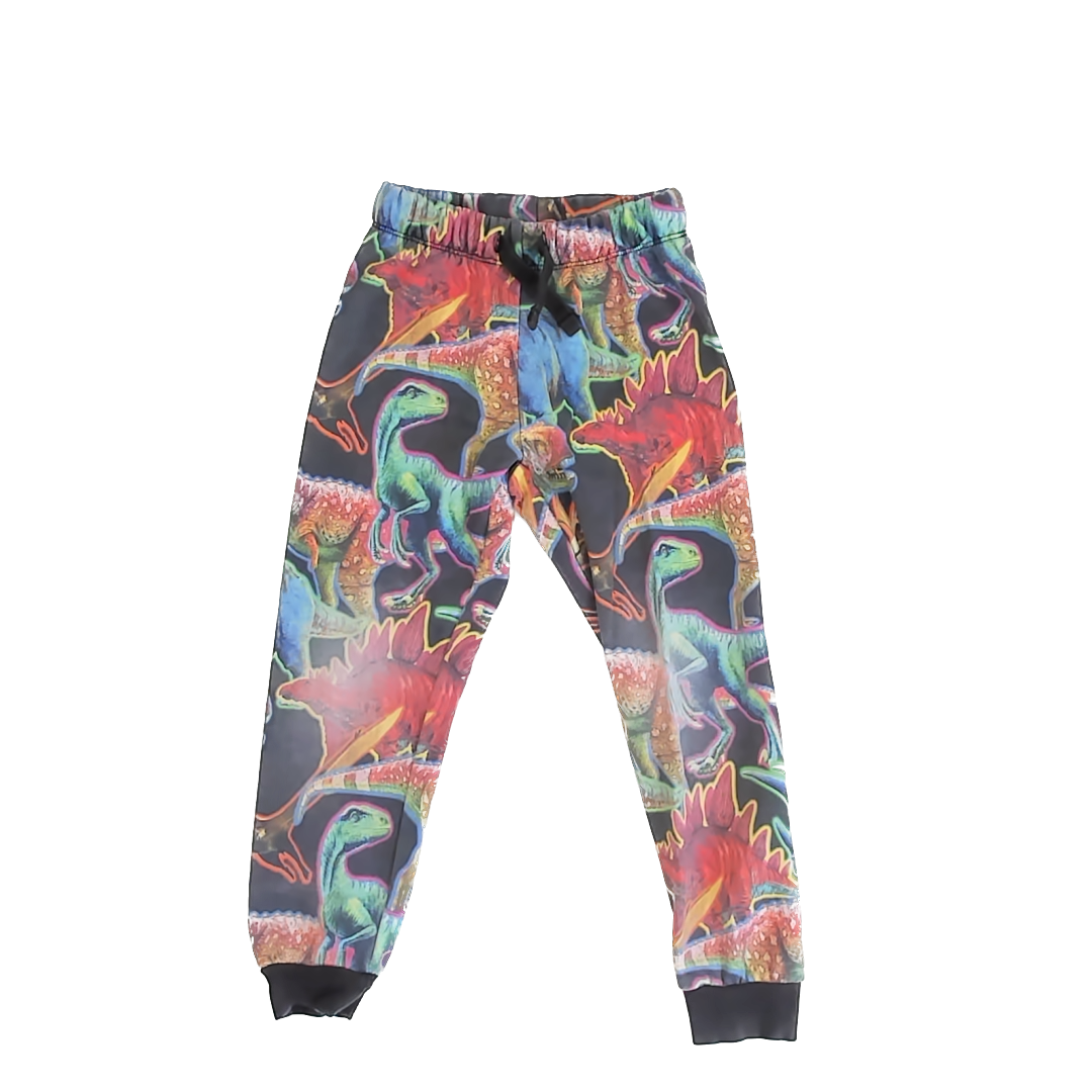 H&M Boys Retro Dinosaur Casual Pants Size: US 6 Retro Dinosaur