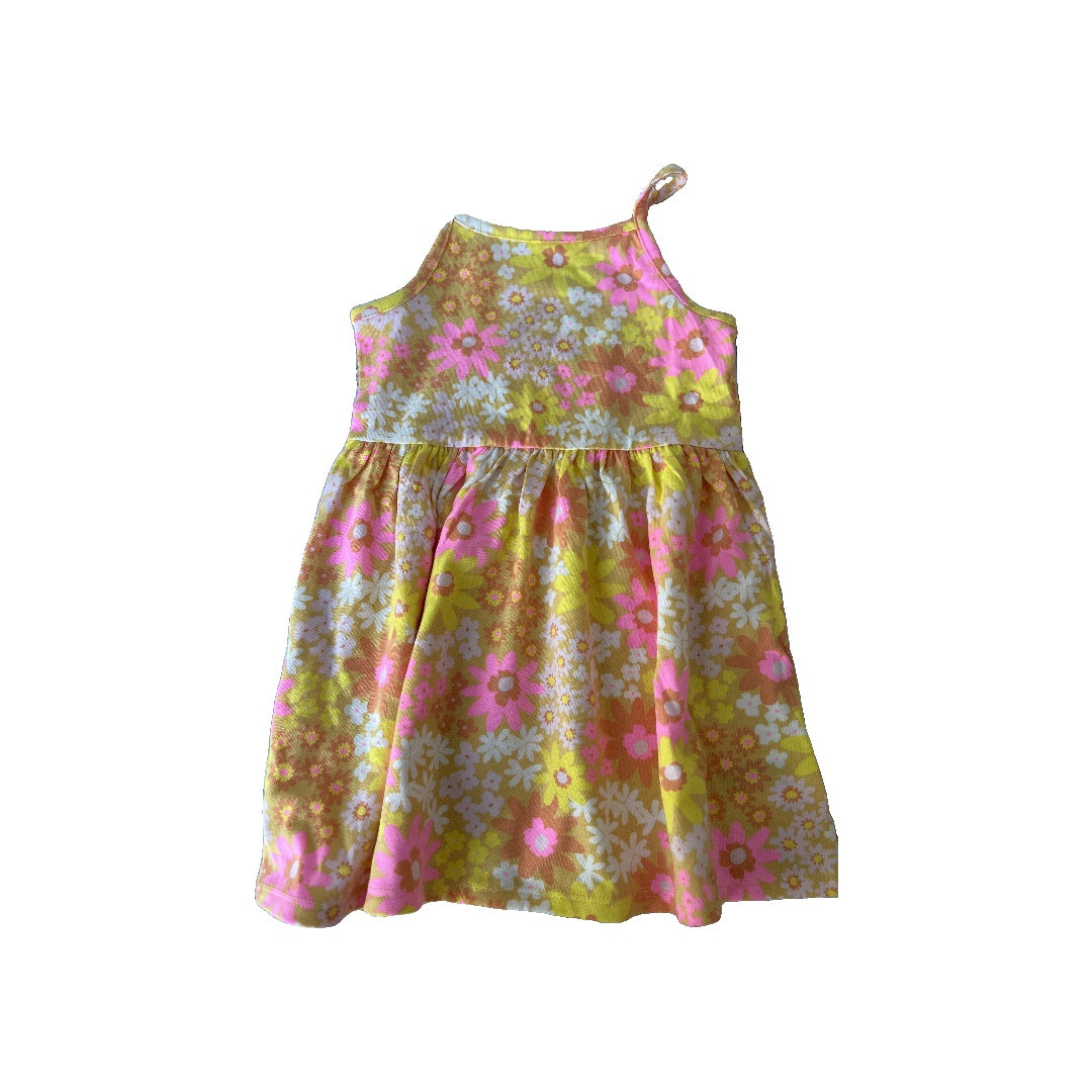 Cat & Jack Girls Retro | Flowers Dress Size: 3T Retro | Flowers