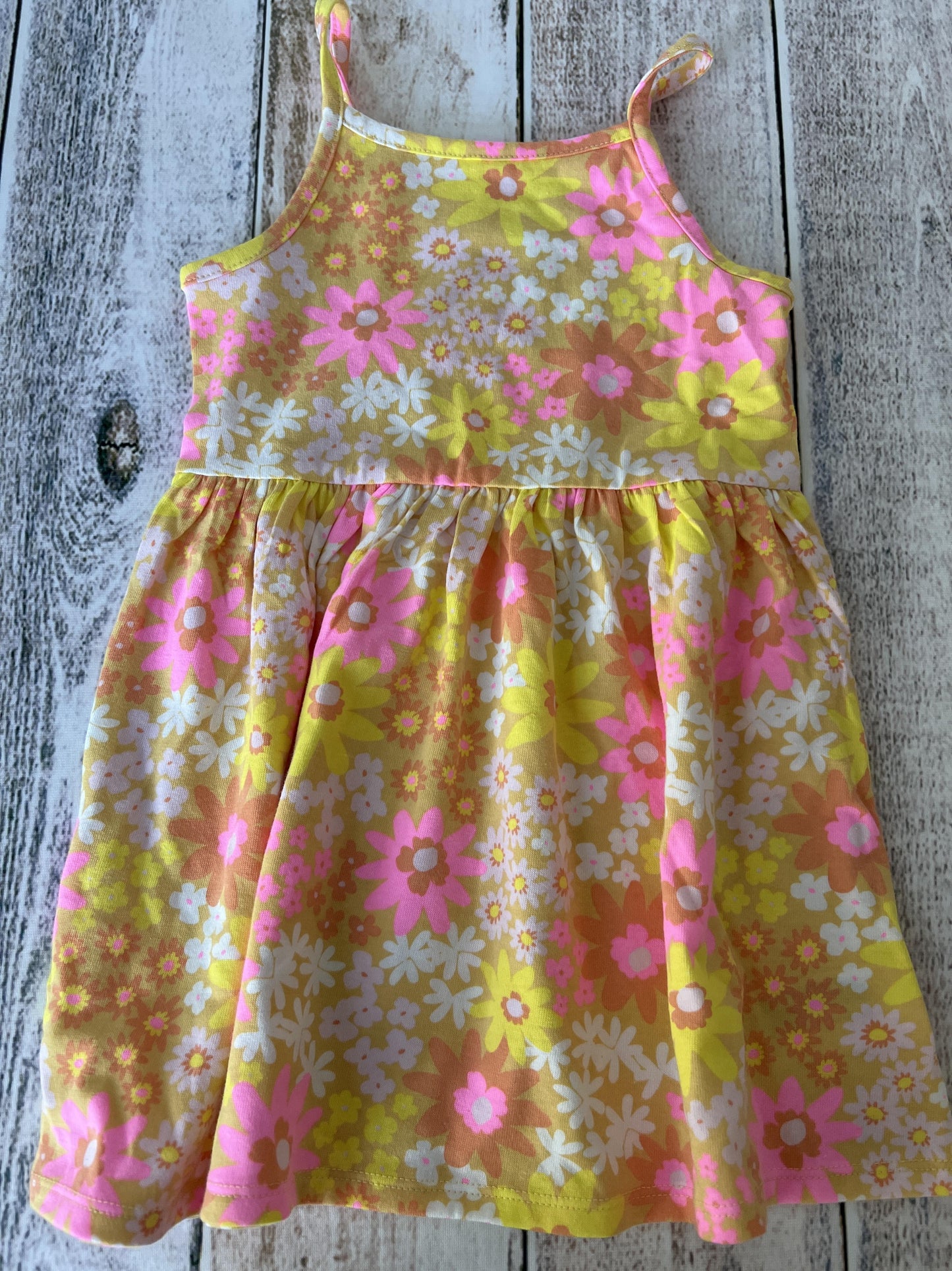 Cat & Jack Girls Retro | Flowers Dress Size: 3T Retro | Flowers