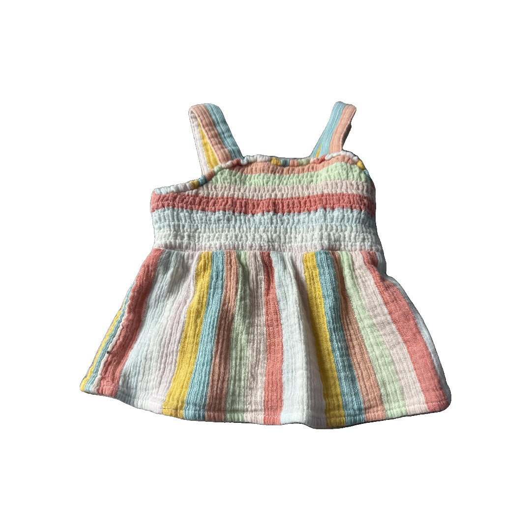 Cat & Jack Girls Retro | Stripe Tank Top Size: 12 months Retro | Stripe