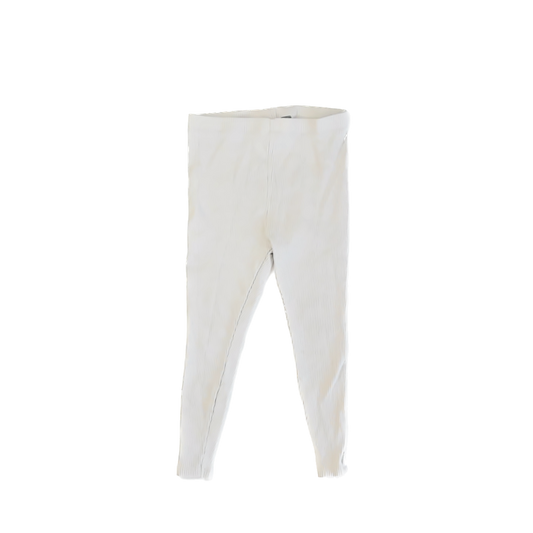 Rumi + Ryder Girls Ribbed Ivory Leggings Size: 4-5T Ribbed Ivory