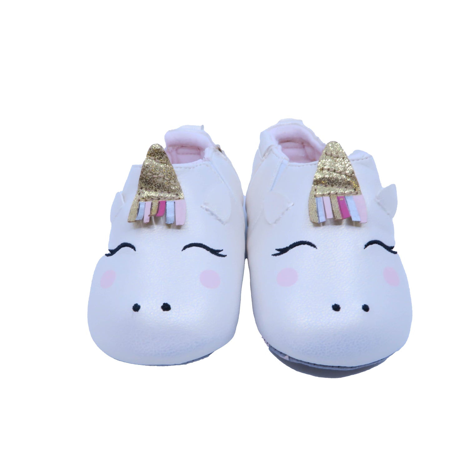 ro + me Girls Ivory Unicorn Booties Size: 6-12 Months Ivory Unicorn