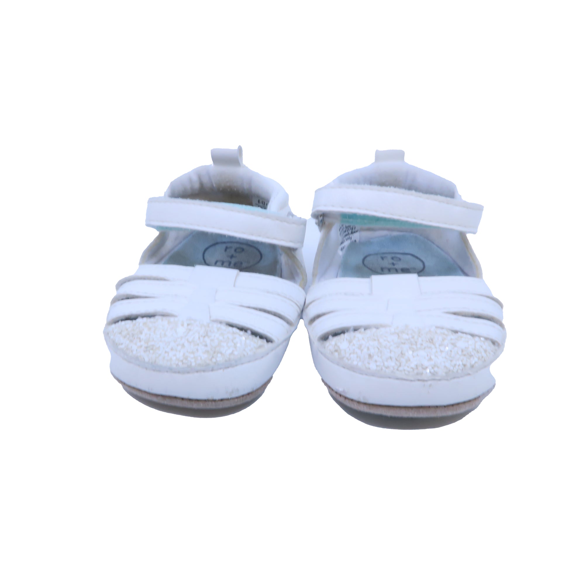 ro+me Girls White Sandals Size: 6-12 Months White