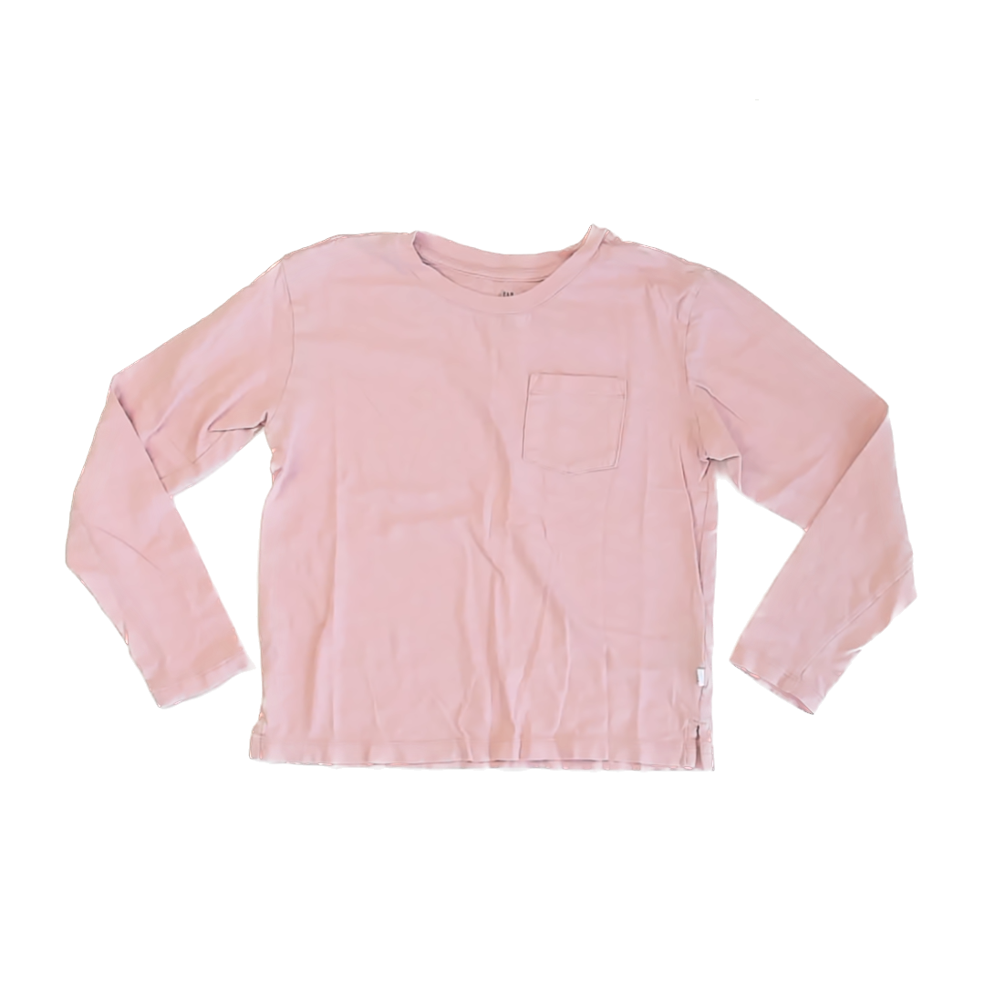 Gap Girls Rose Pink Long Sleeve T-Shirt Size: 8 Years Rose Pink
