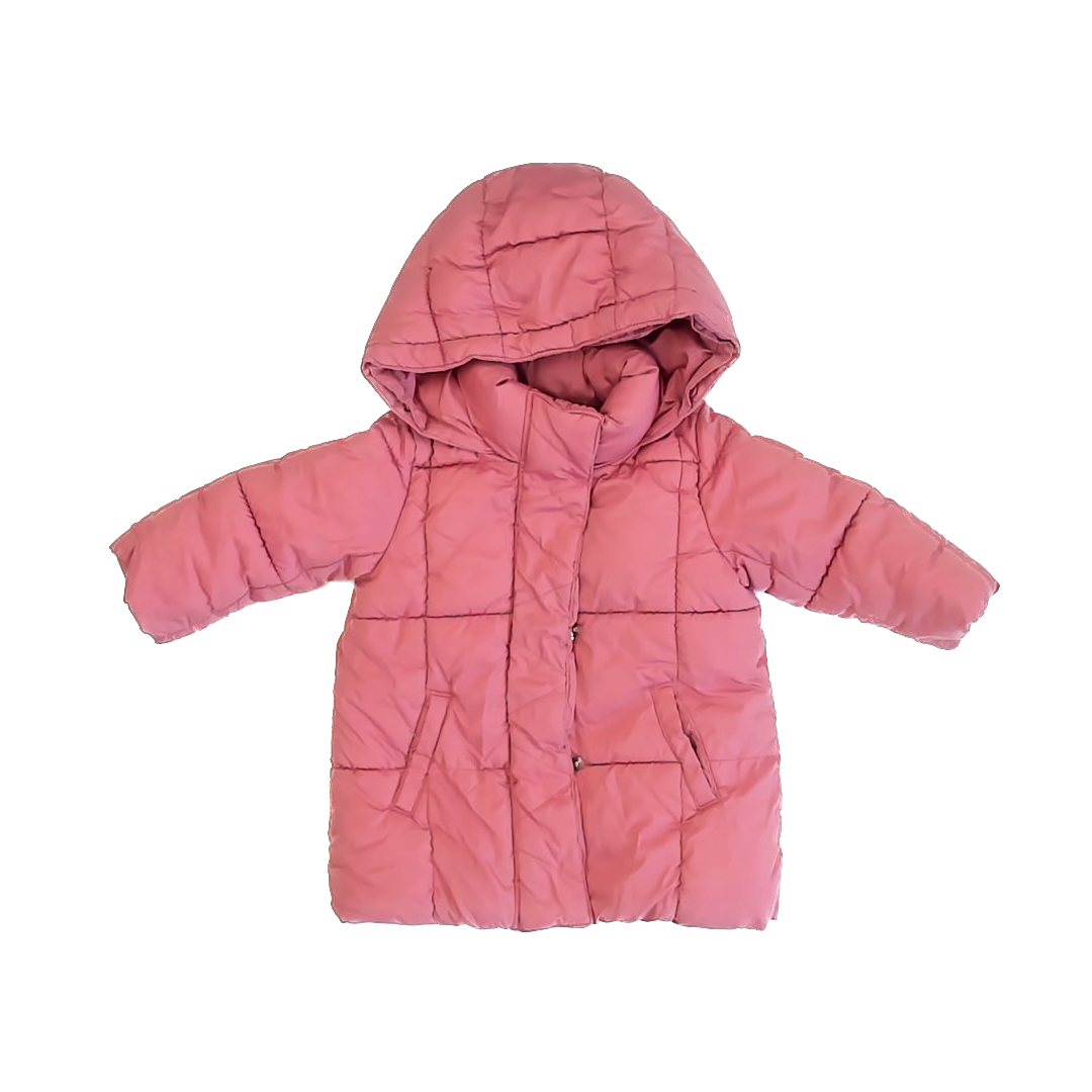 Gap Girls Rose Winter Coat Size: 12-18 Months Rose