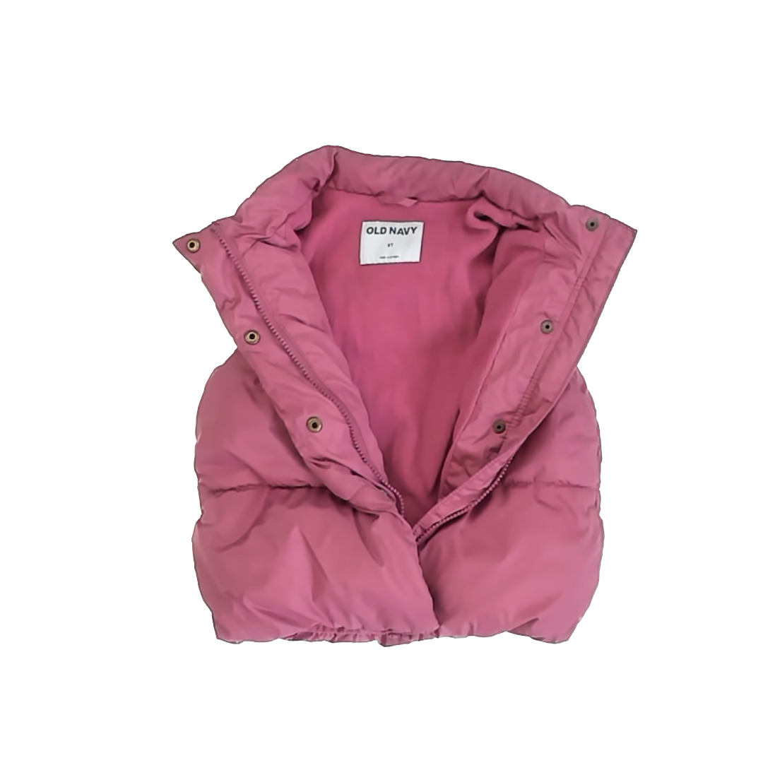 Old Navy Girls Rose Vest Size: 5T Rose