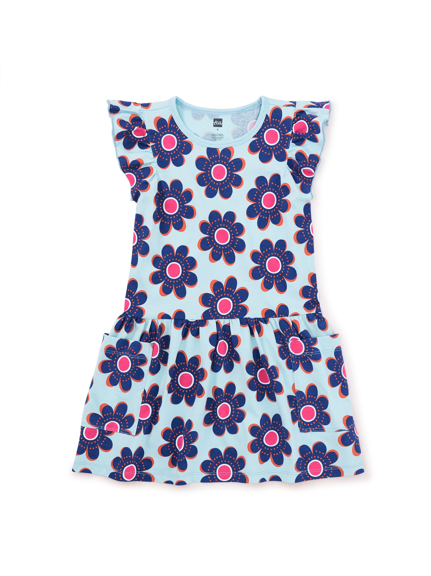 Tea Collection Girls Rosebank Floral Dress Size: 3-6 Months Rosebank Floral