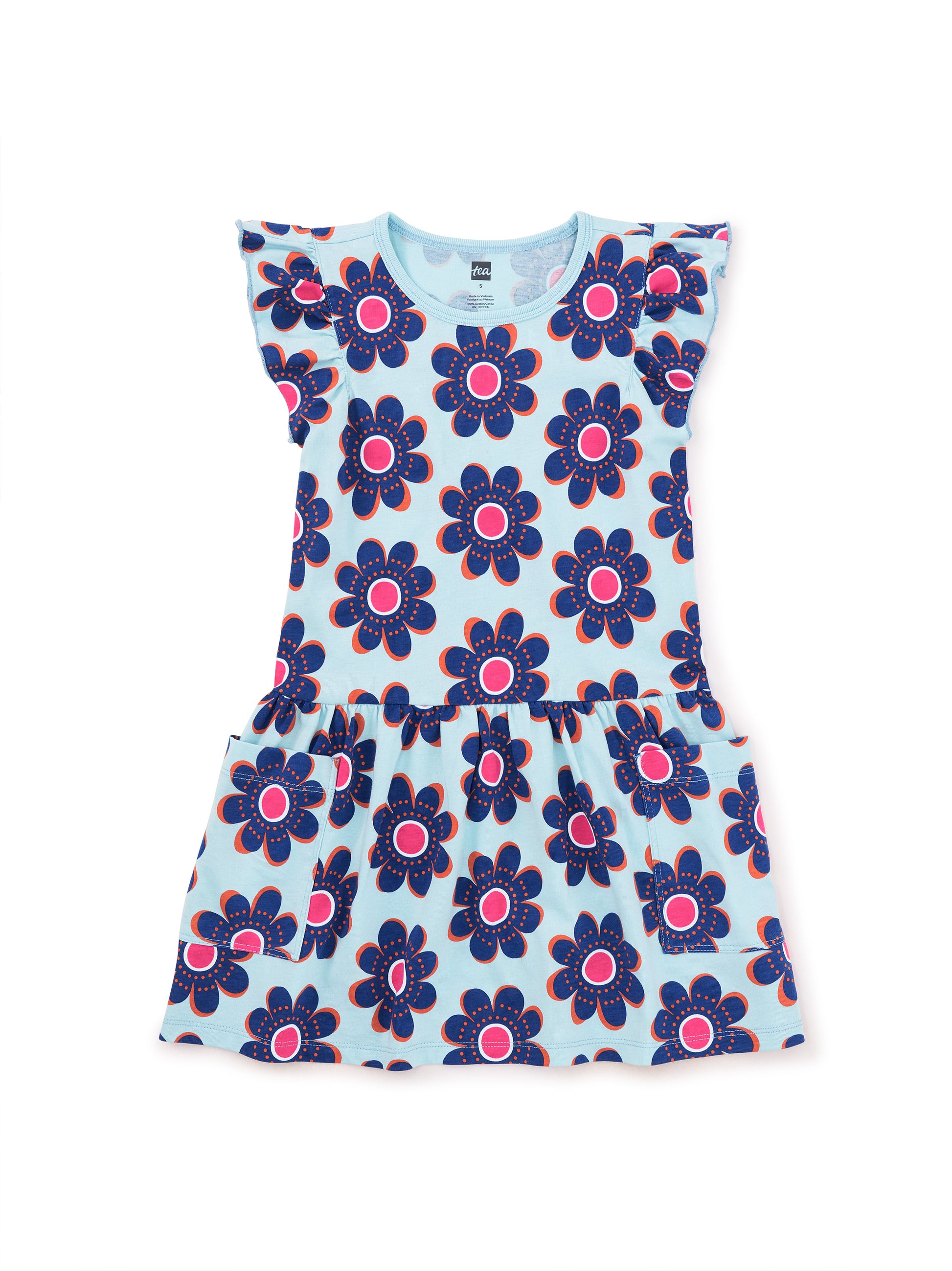 Tea Collection Girls Rosebank Floral Dress Size: 3-6 Months Rosebank Floral