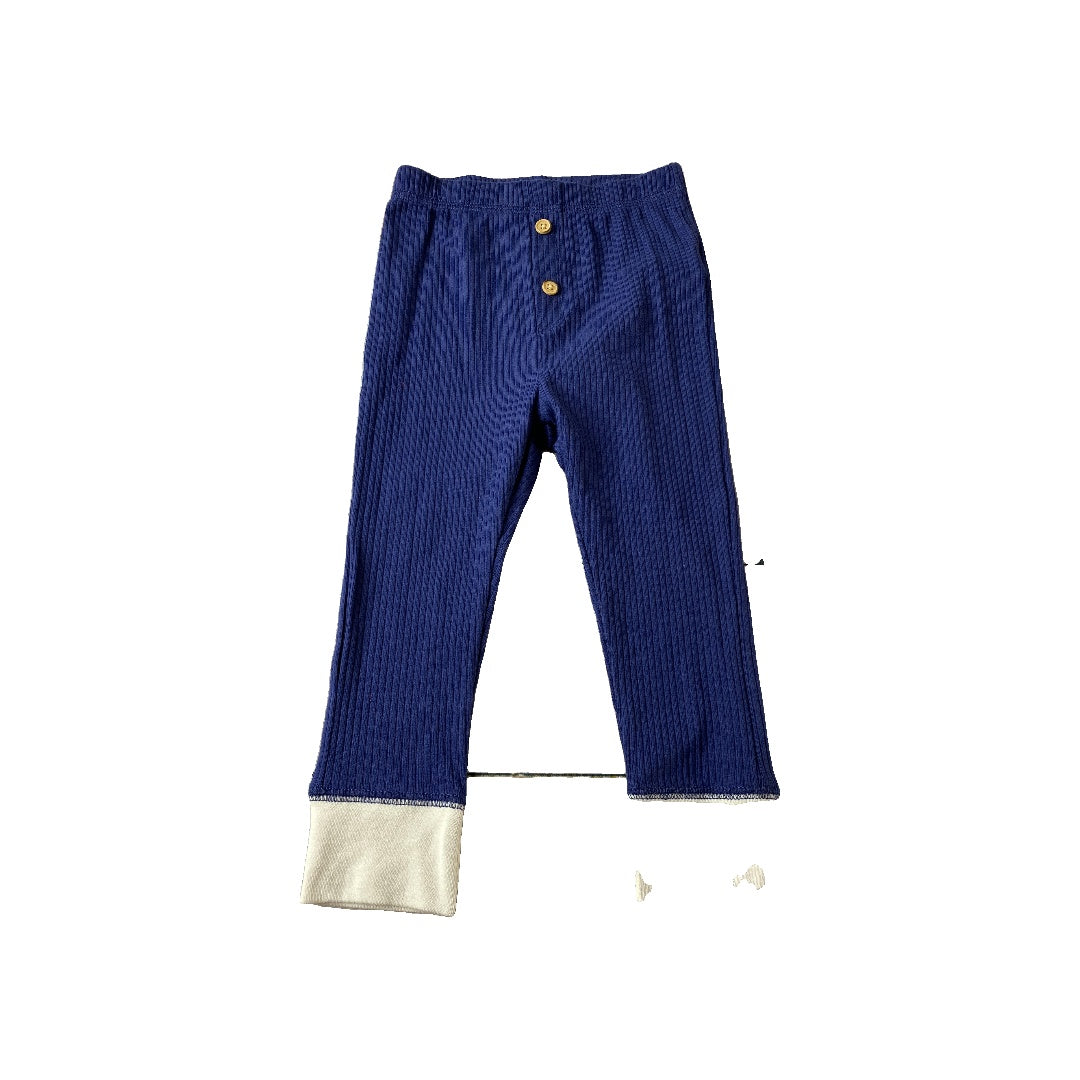 Cat & Jack Unisex Royal Blue | cream Pants Size: 18 months Royal Blue | cream