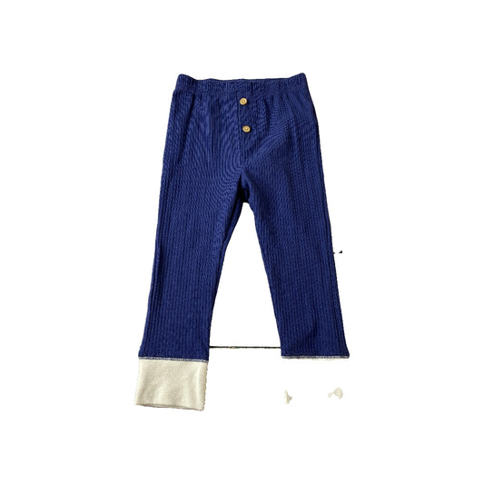 Cat & Jack Unisex Royal Blue | cream Pants Size: 18 months Royal Blue | cream
