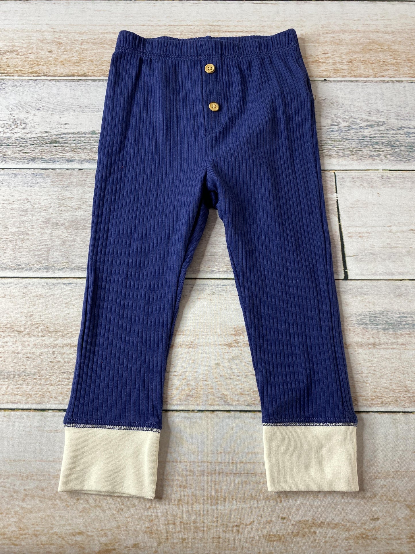 Cat & Jack Unisex Royal Blue | cream Pants Size: 18 months Royal Blue | cream