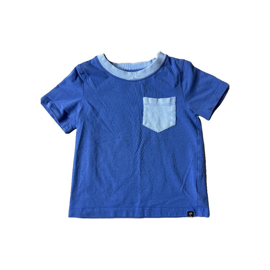 Lola & Taylor Boys Royal Blue | Light Blue T-Shirt Size: 18-24 months Royal Blue | Light Blue