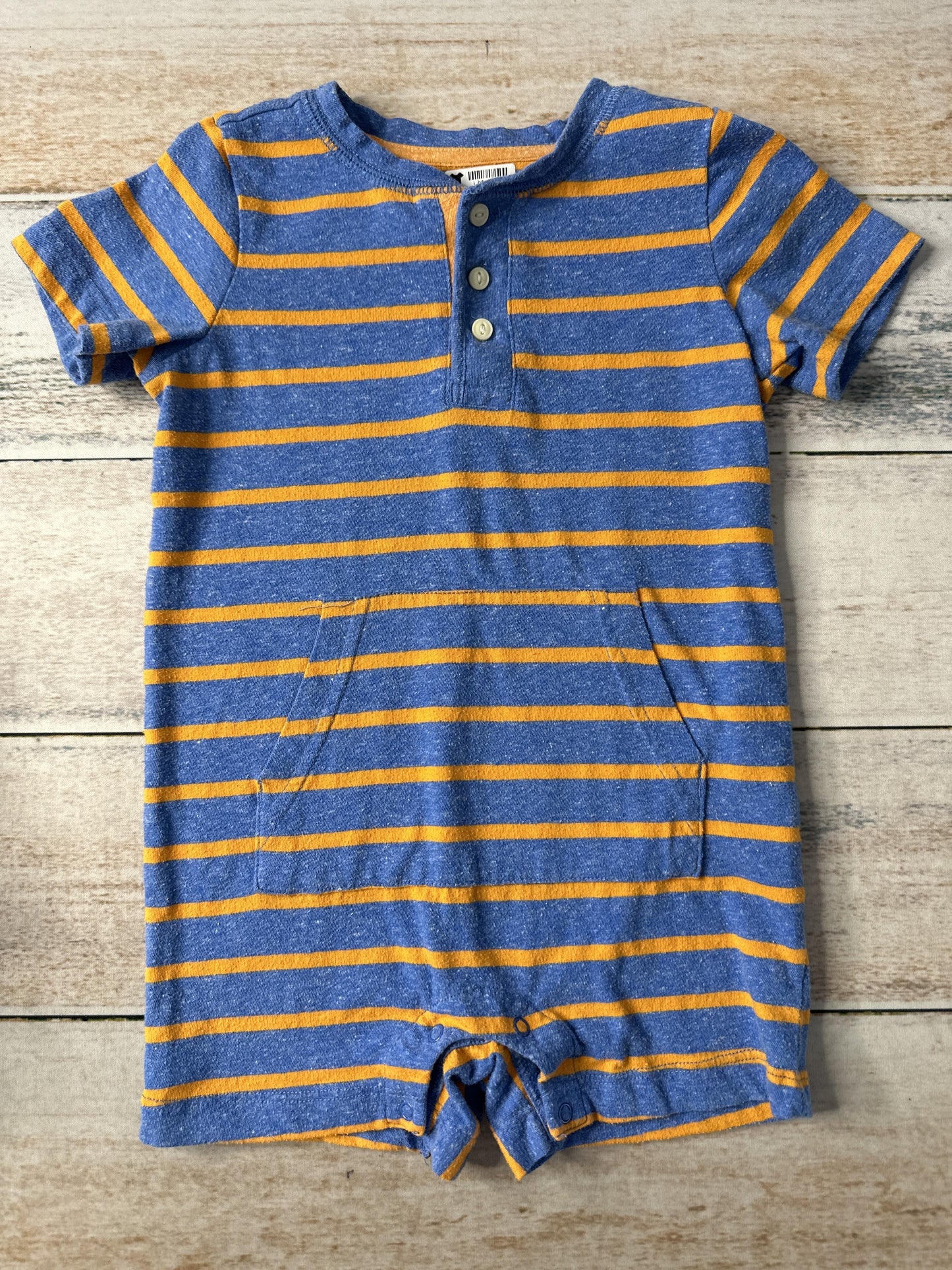 Primary Unisex Royal Blue | orange Romper Size: 18-24 months Royal Blue | orange