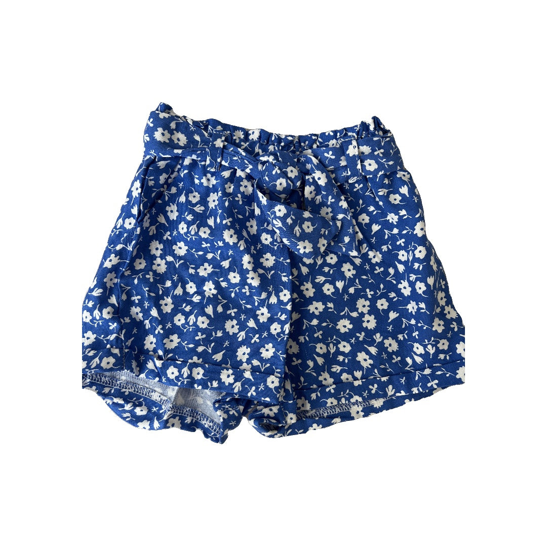 Jessica Simpson Girls Royal Blue | White | Flowers Shorts Size: 24 months Royal Blue | White | Flowers