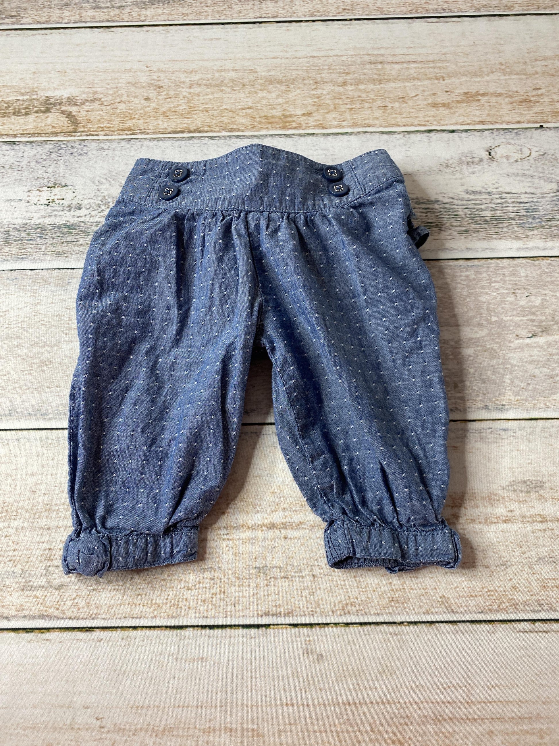 Girls Royal Blue | White | polka dot Pants Size: 6-12 months Royal Blue | White | polka dot