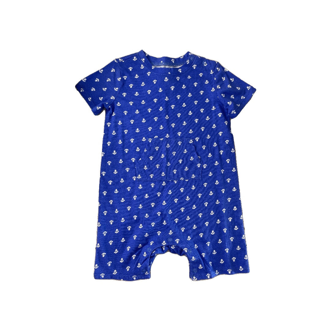 Nordstrom Boys Royal Blue | White Romper Size: 18 months Royal Blue | White