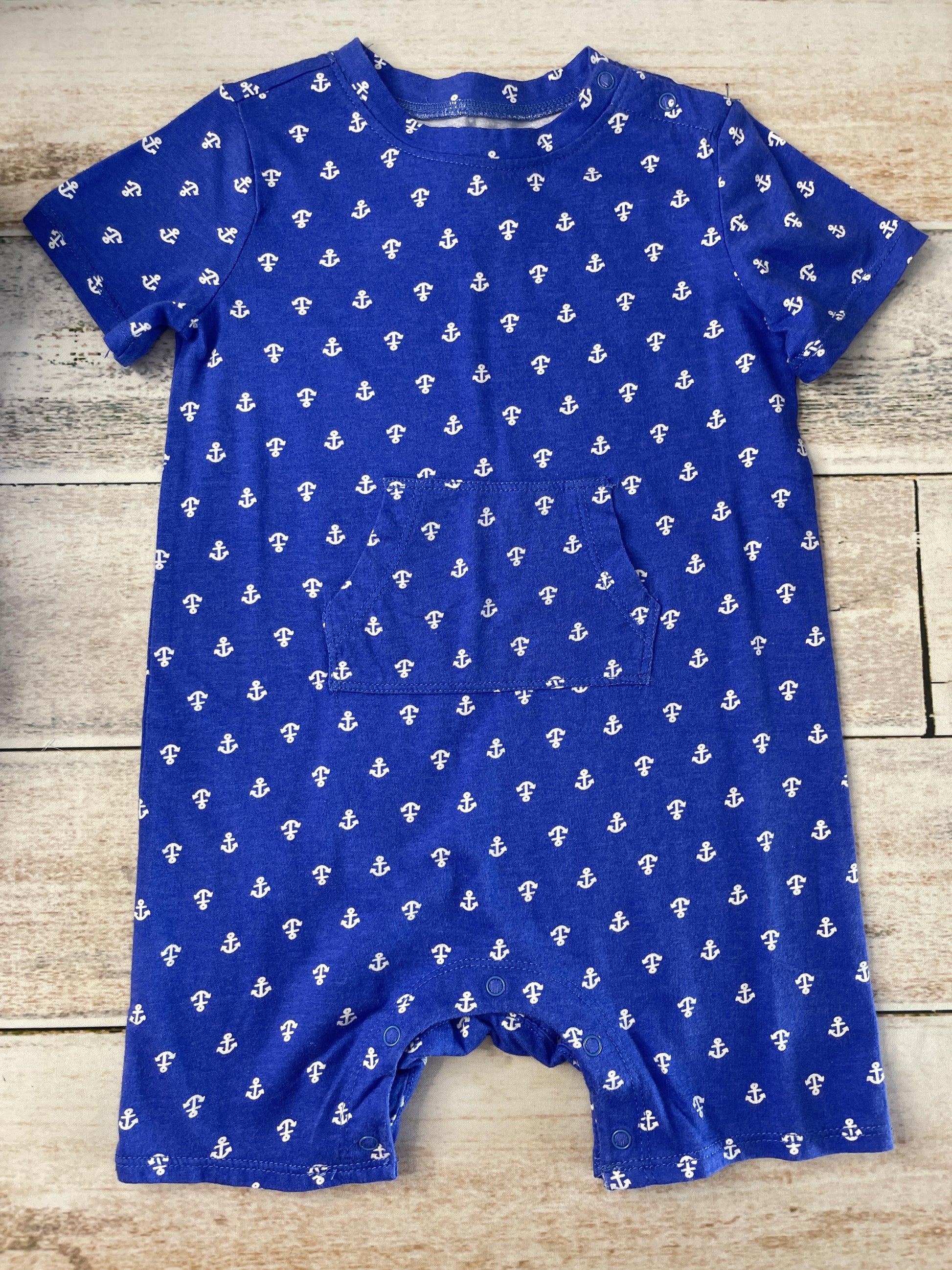 Nordstrom Boys Royal Blue | White Romper Size: 18 months Royal Blue | White