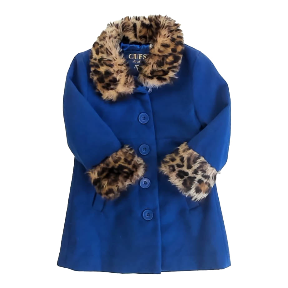 Guess Girls Royal Blue Wool Jacket Size: 2-3T Royal Blue Wool