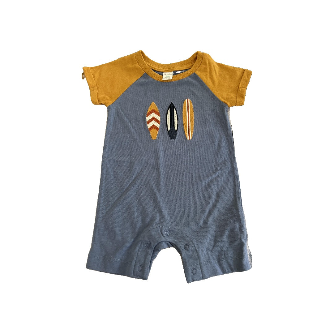 PL Baby Boys Royal Blue | Yellow Romper Size: 9 months Royal Blue | Yellow