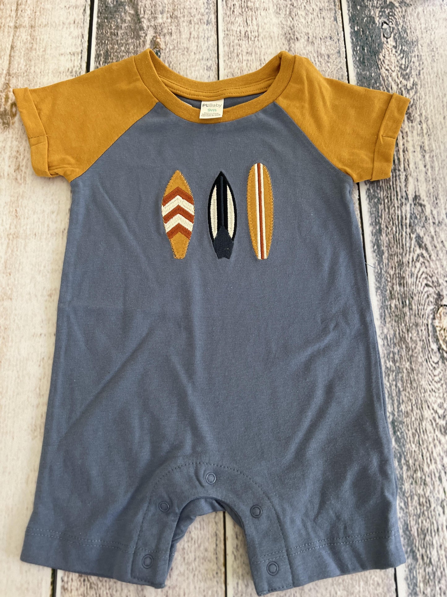 PL Baby Boys Royal Blue | Yellow Romper Size: 9 months Royal Blue | Yellow