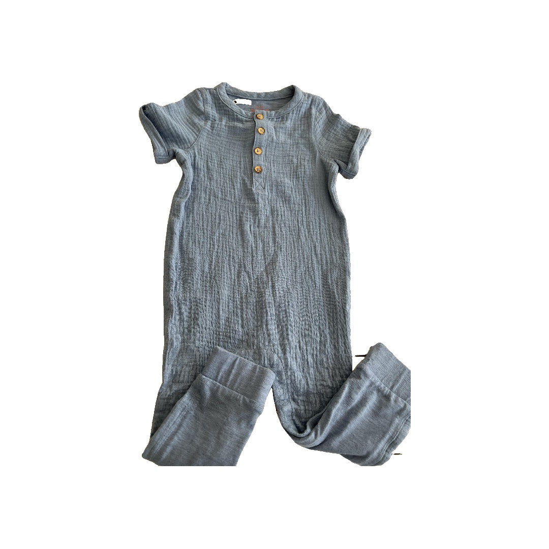 Cat & Jack Unisex Royal Blue Romper Size: 18 months Royal Blue