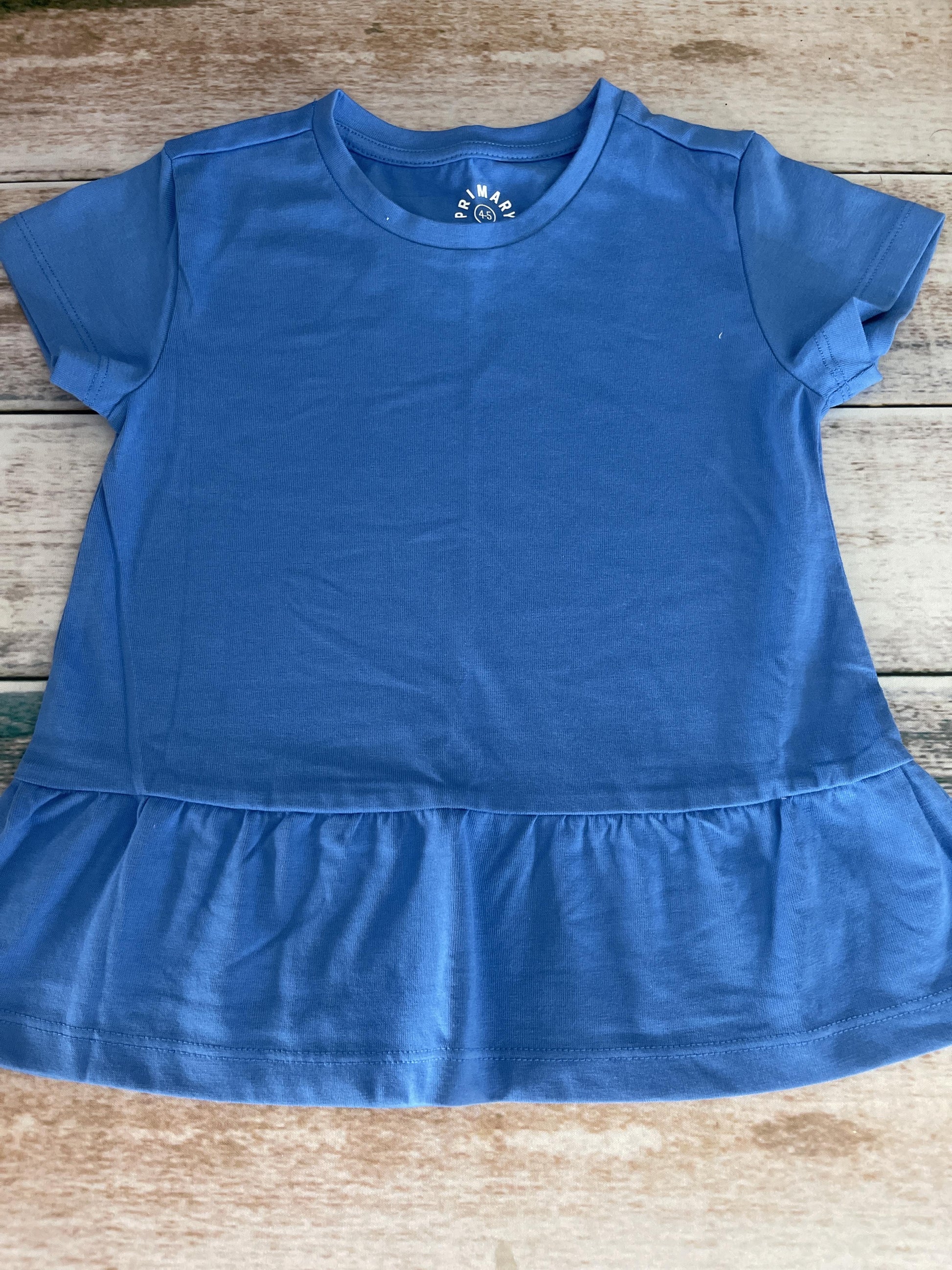 Primary Girls Royal Blue T-Shirt Size: 4T Royal Blue