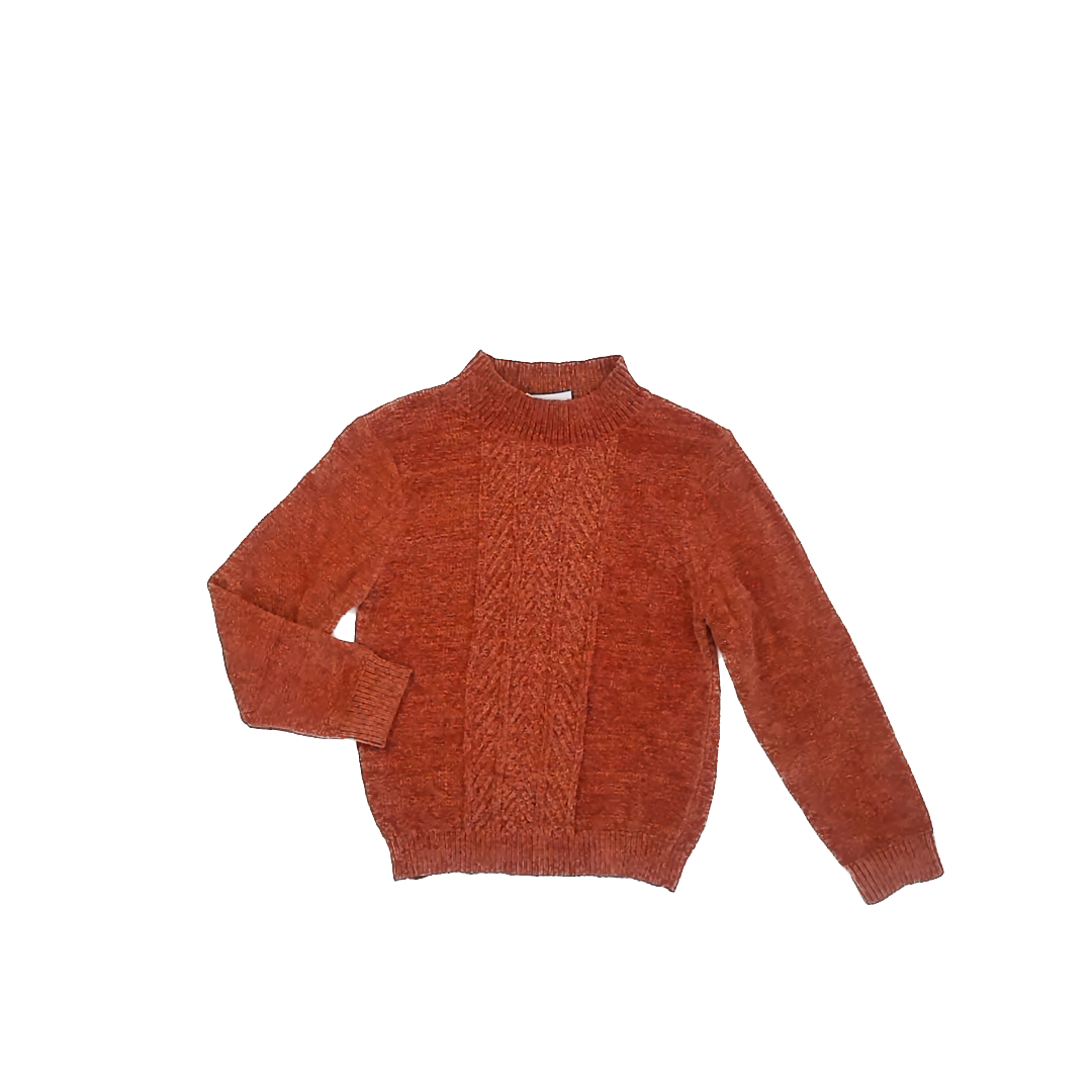 Tween Diva Girls Rust Glitter Sweater Size: 8 Rust Glitter