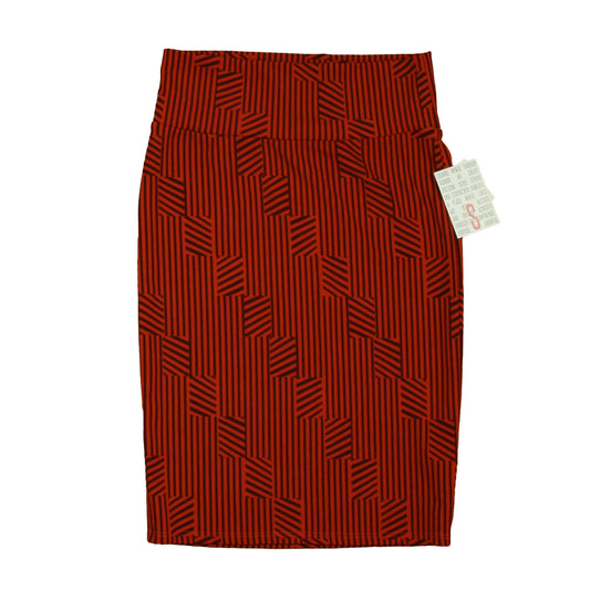 LulaRoe Girls Rust Stripe Skirt Size: Junior Small Rust Stripe