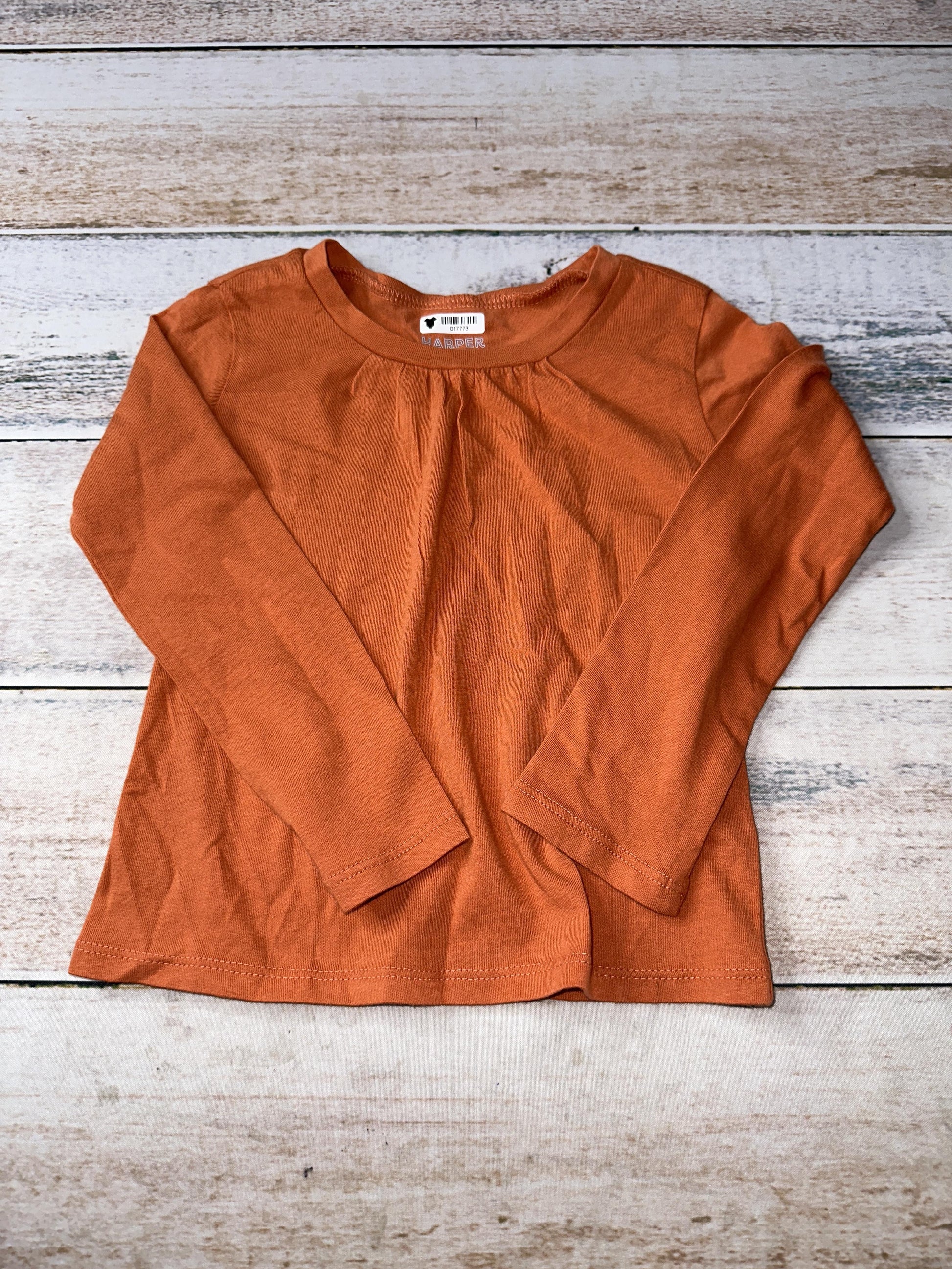 Harper Canyon Girls Rust Long Sleeve Shirt Size: 2T Rust
