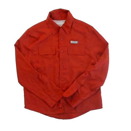 Ocean + Coast Boys Rust Button Down Long Sleeve Size: 6-7 Years Rust