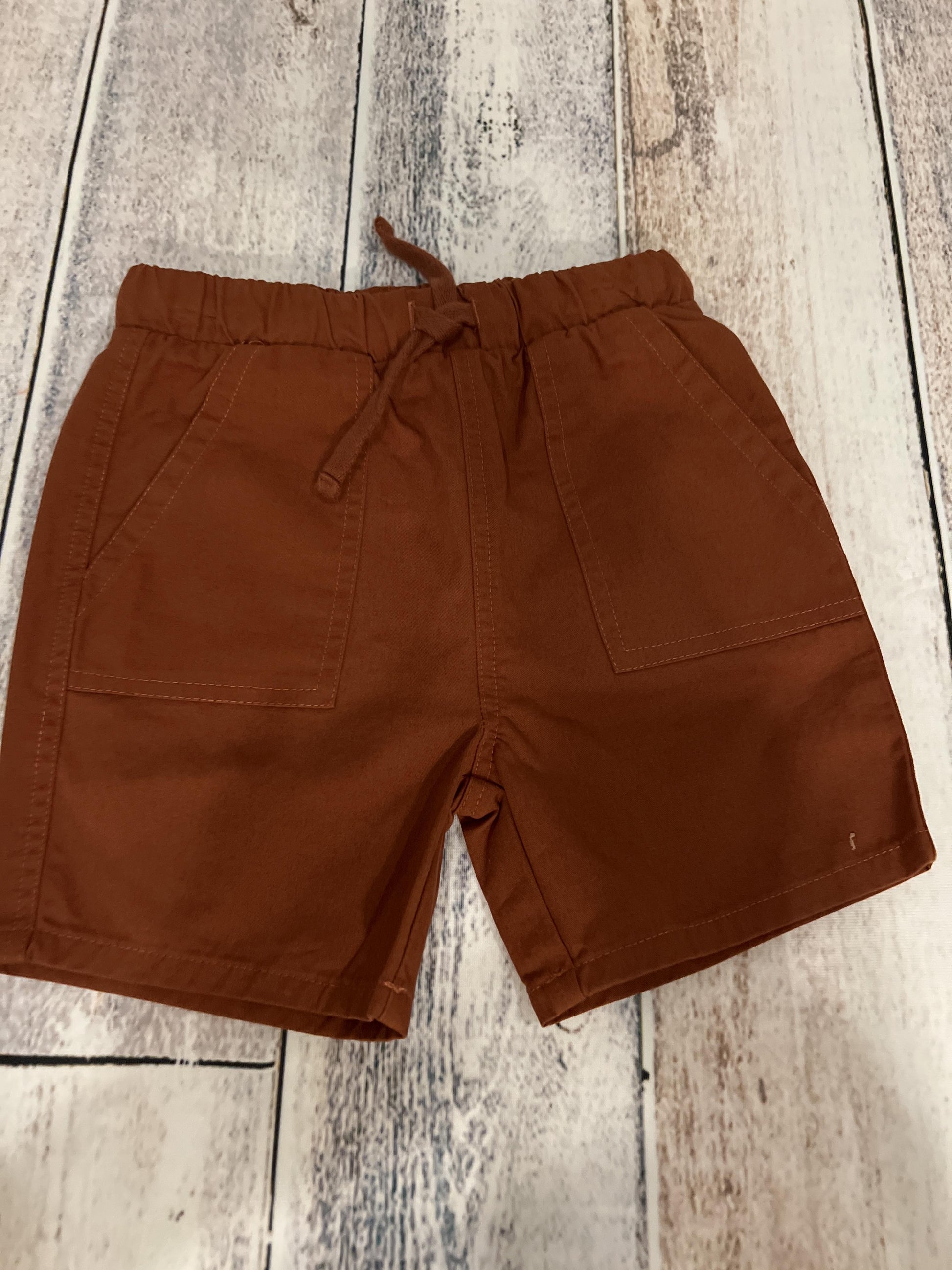 Miles Boys Rust Shorts Size: 3T Rust
