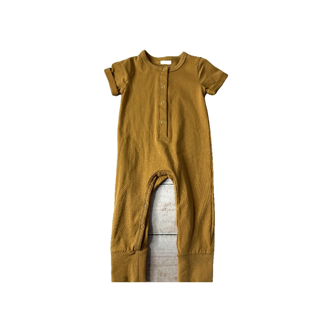 Orcas Lucille Girls Rust Romper Size: 6-12 months Rust