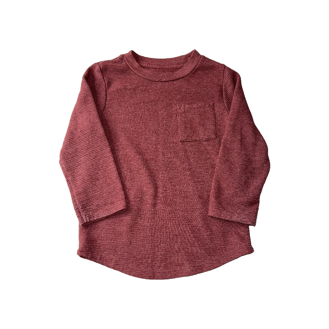 Cat & Jack Unisex Rust Long Sleeve T-Shirt Size: 2T Rust