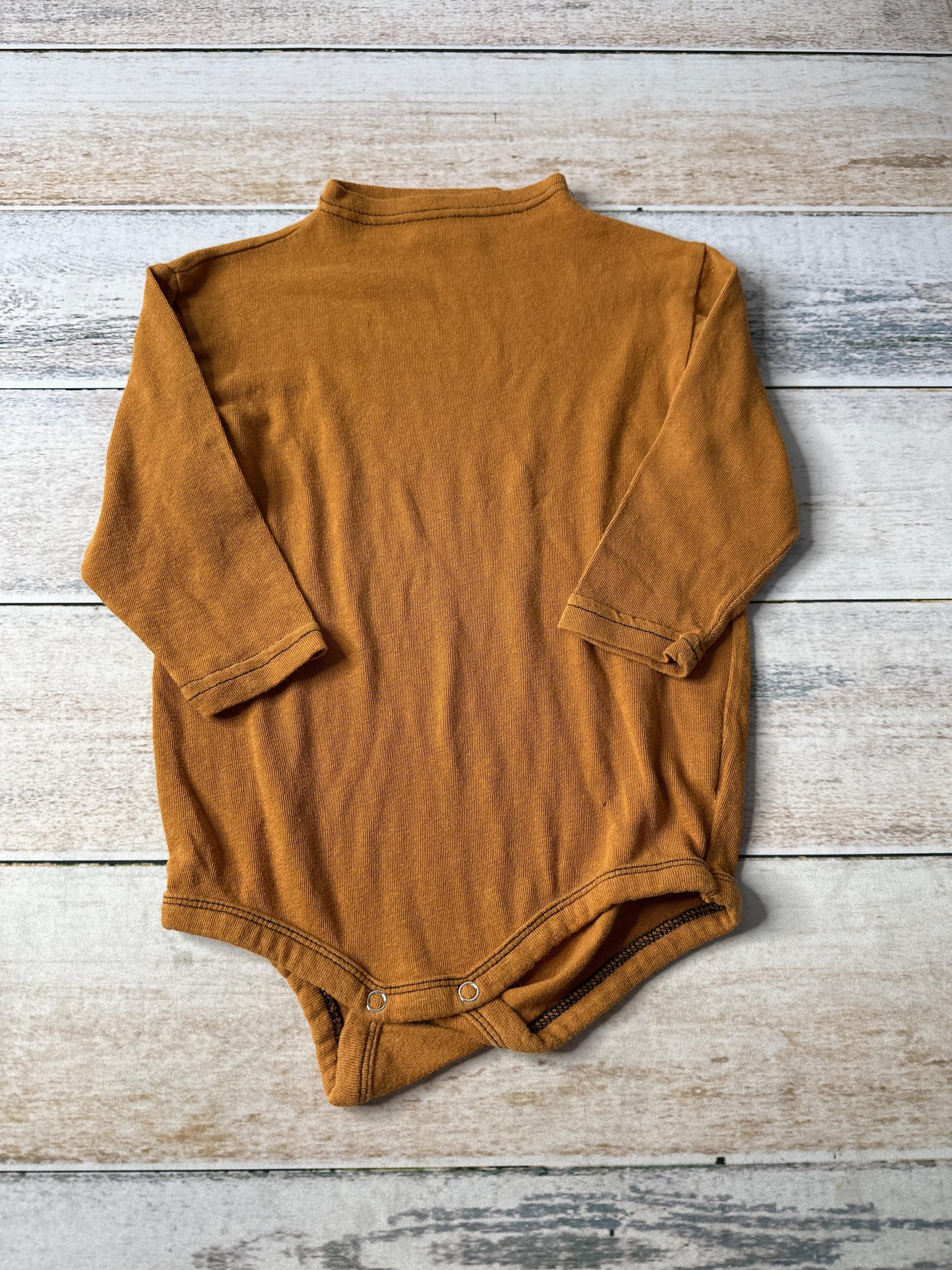GO;U Boys Rust Onesie Size: 18-24 months Rust