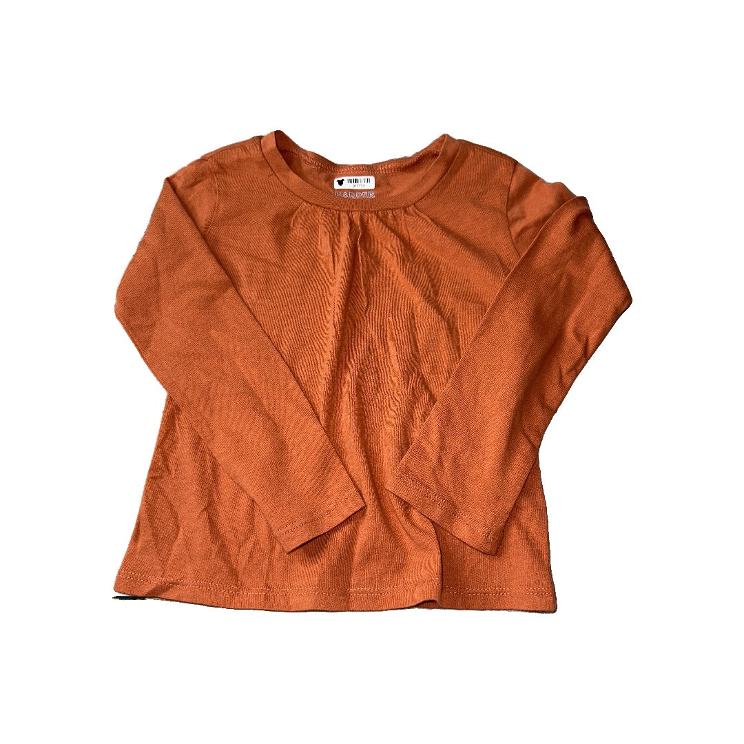 Harper Canyon Girls Rust Long Sleeve Shirt Size: 2T Rust
