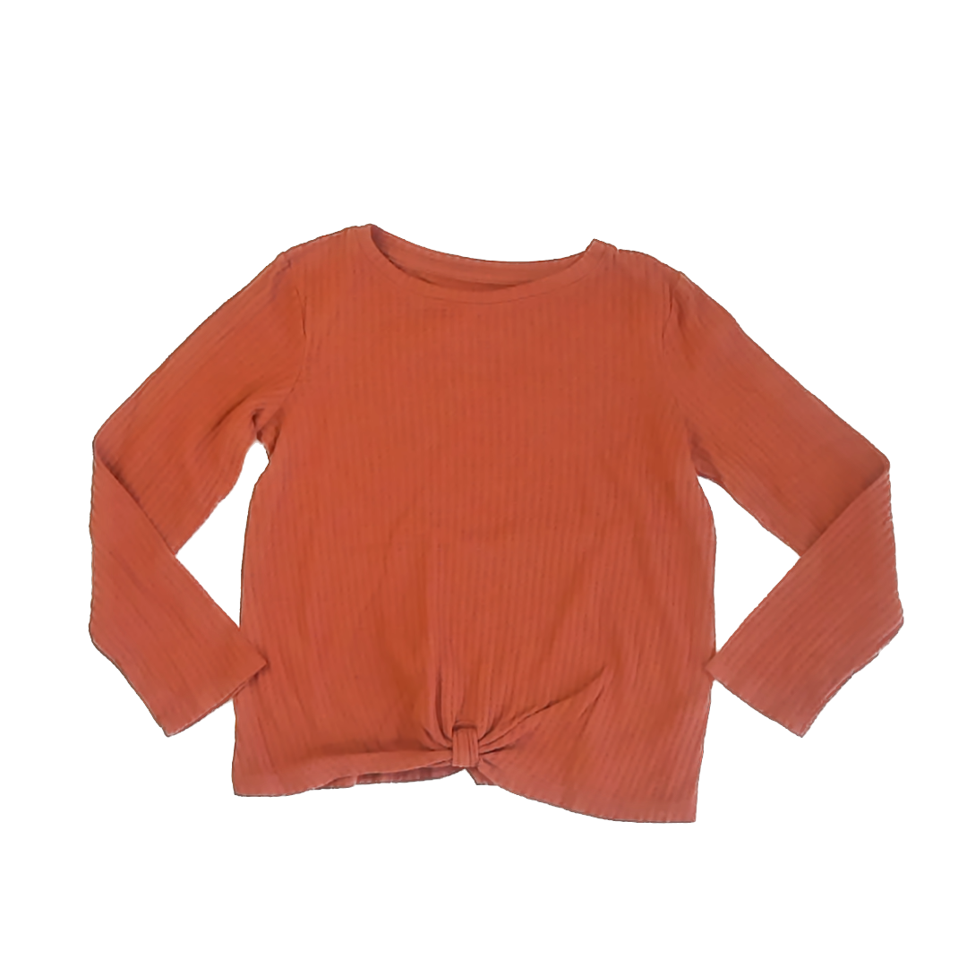Cat & Jack Girls Rust Long Sleeve Tops Size: 10-12 Years Rust