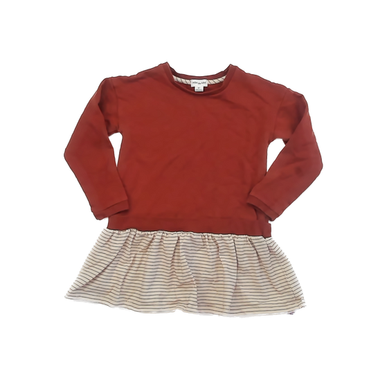 Miles the Label Girls Rust Dress Size: 6 Years Rust
