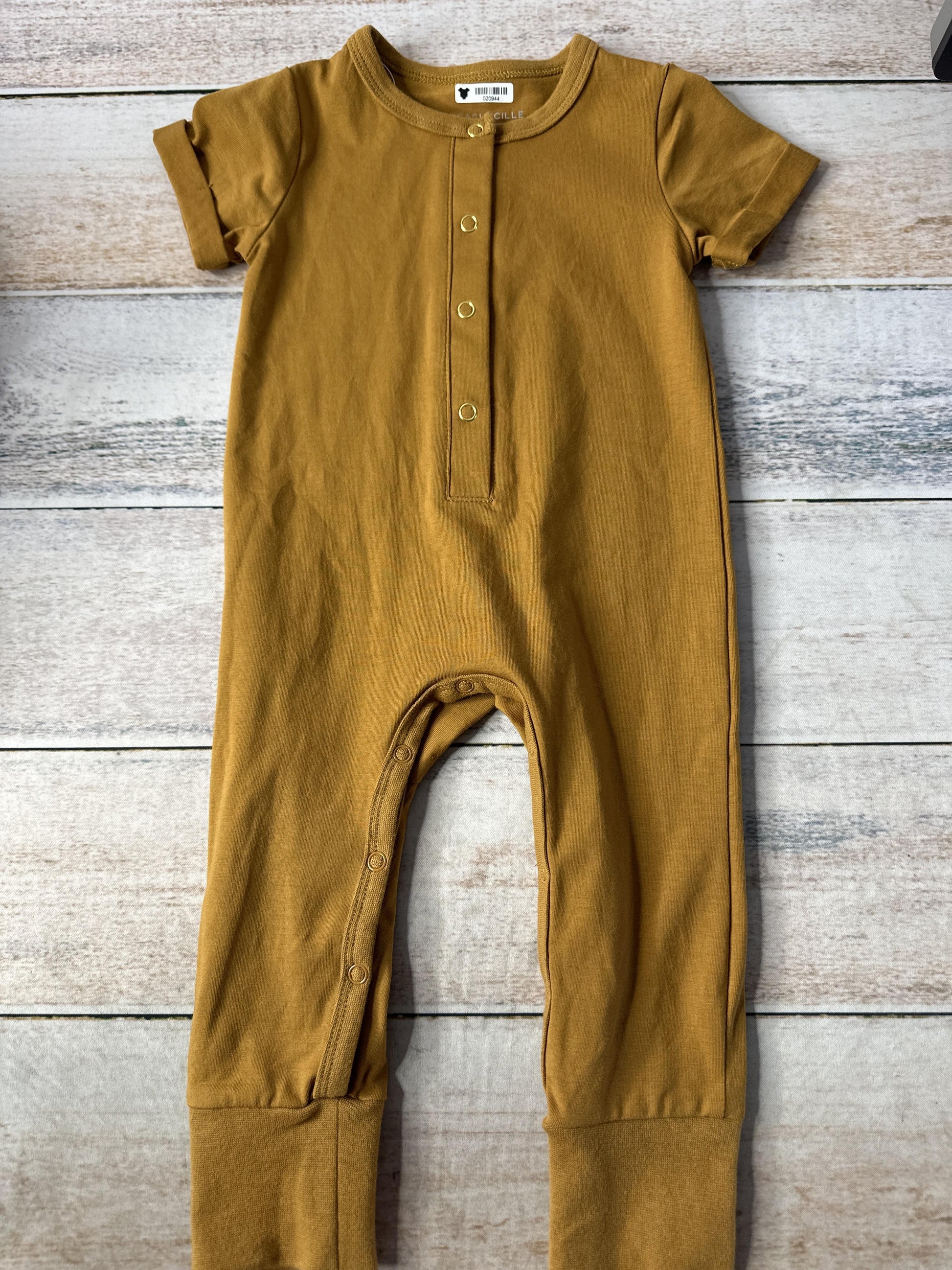 Orcas Lucille Girls Rust Romper Size: 6-12 months Rust