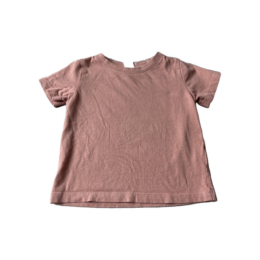Colored Organics Unisex Rust T-Shirt Size: 12-18 months Rust