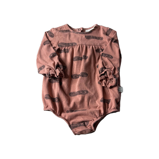 main clothing Girls Rust Long Sleeve Outfit Size: 6-12 months Rust