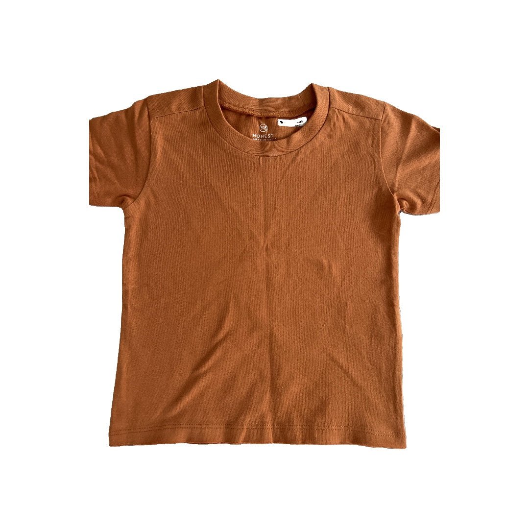 Honest co Boys Rust T-Shirt Size: 12 months Rust