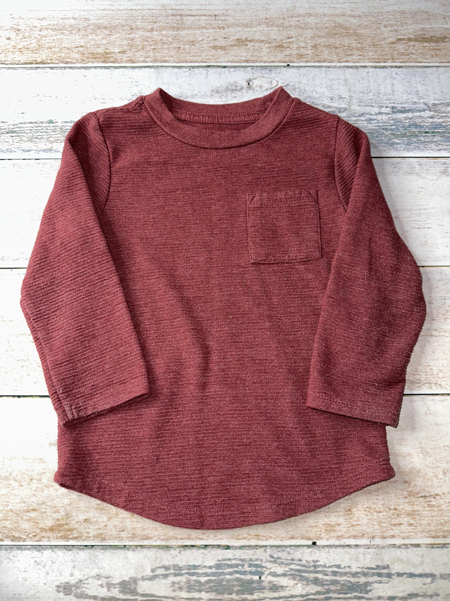 Cat & Jack Unisex Rust Long Sleeve T-Shirt Size: 2T Rust