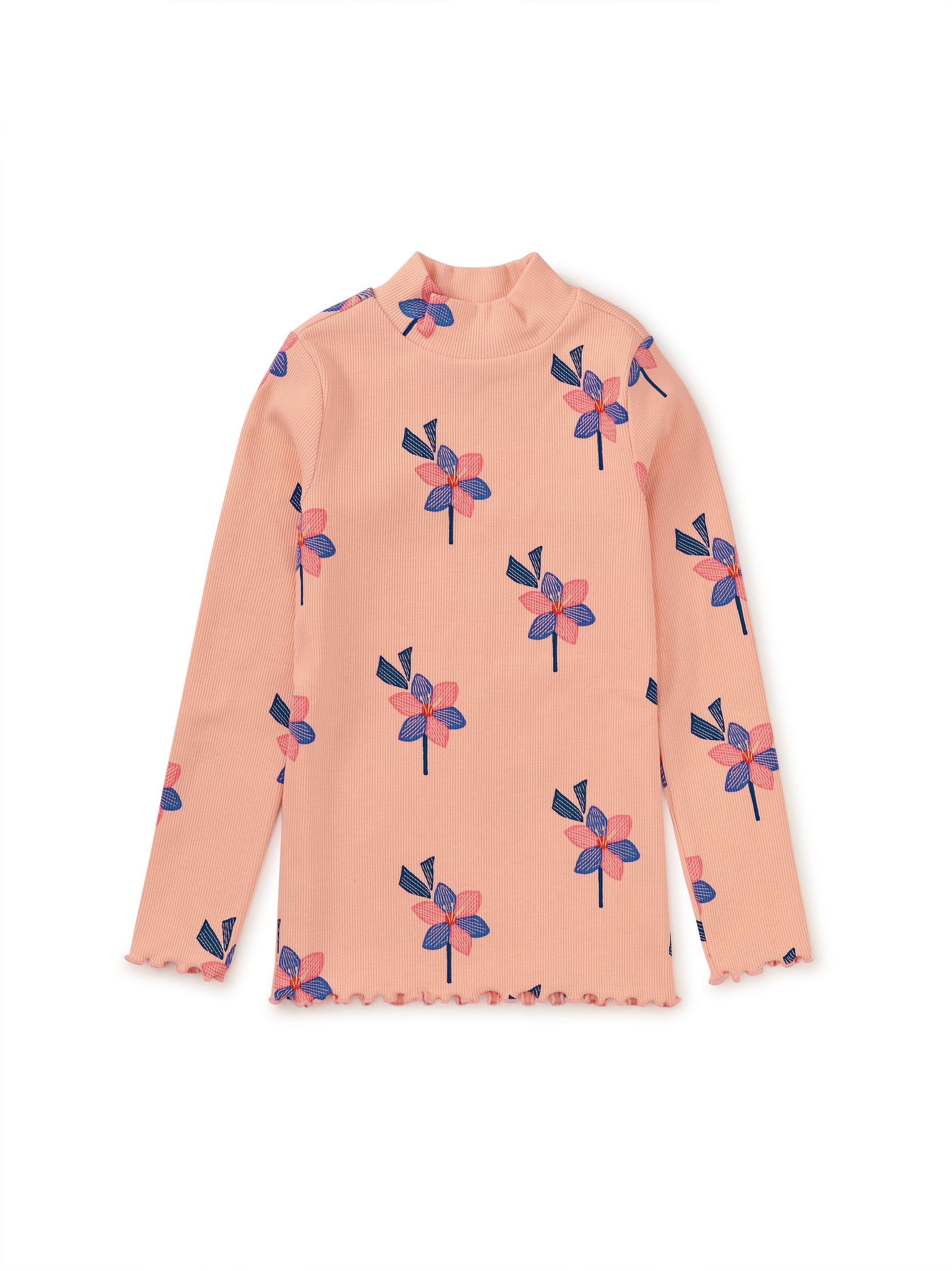 Tea Collection Girls Saffron Floral Long Sleeve Shirt Size: 3-6 Months Saffron Floral