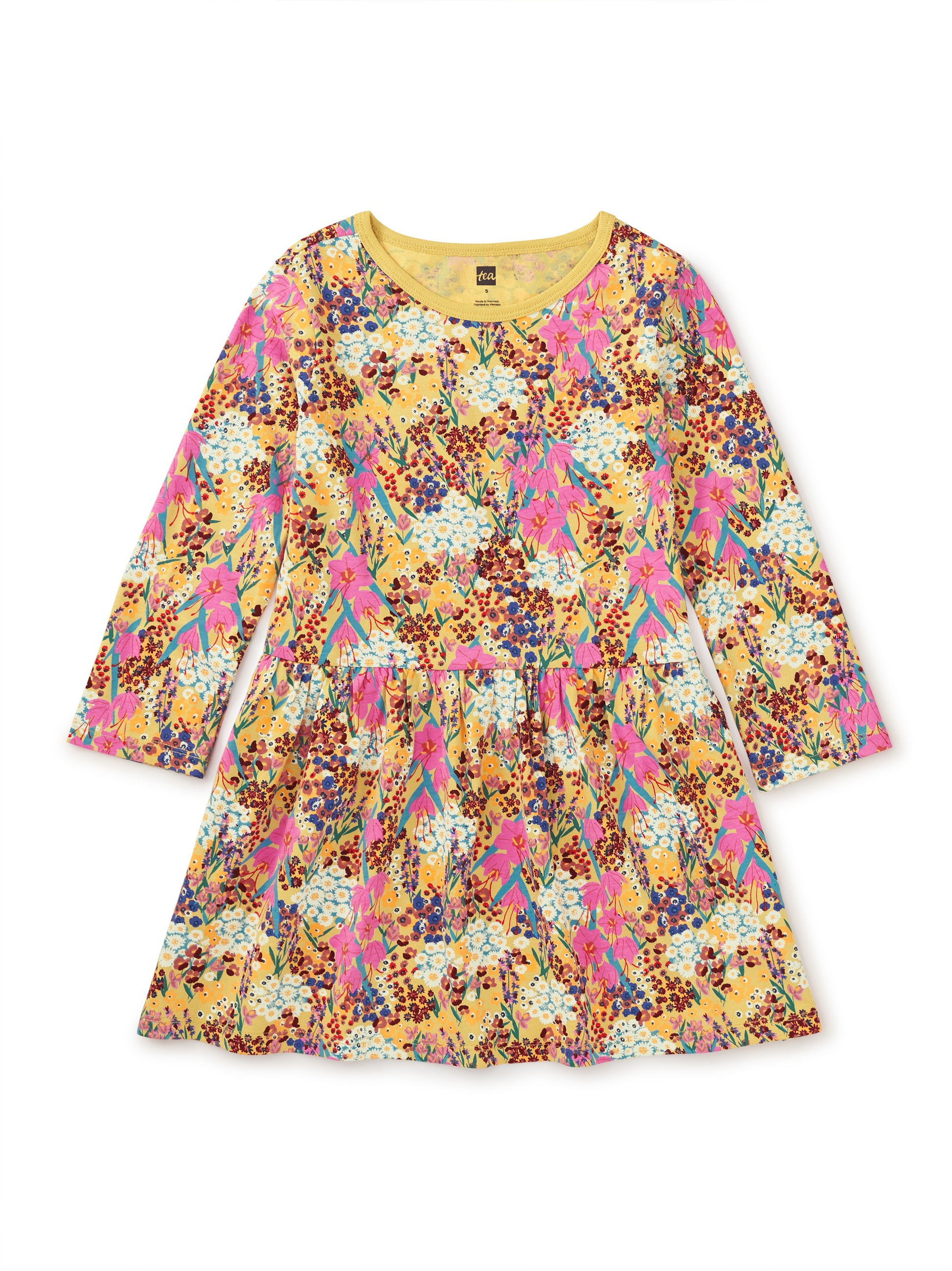 Tea Collection Girls Saffron Floral Dress Size: 18-24 Months Saffron Floral